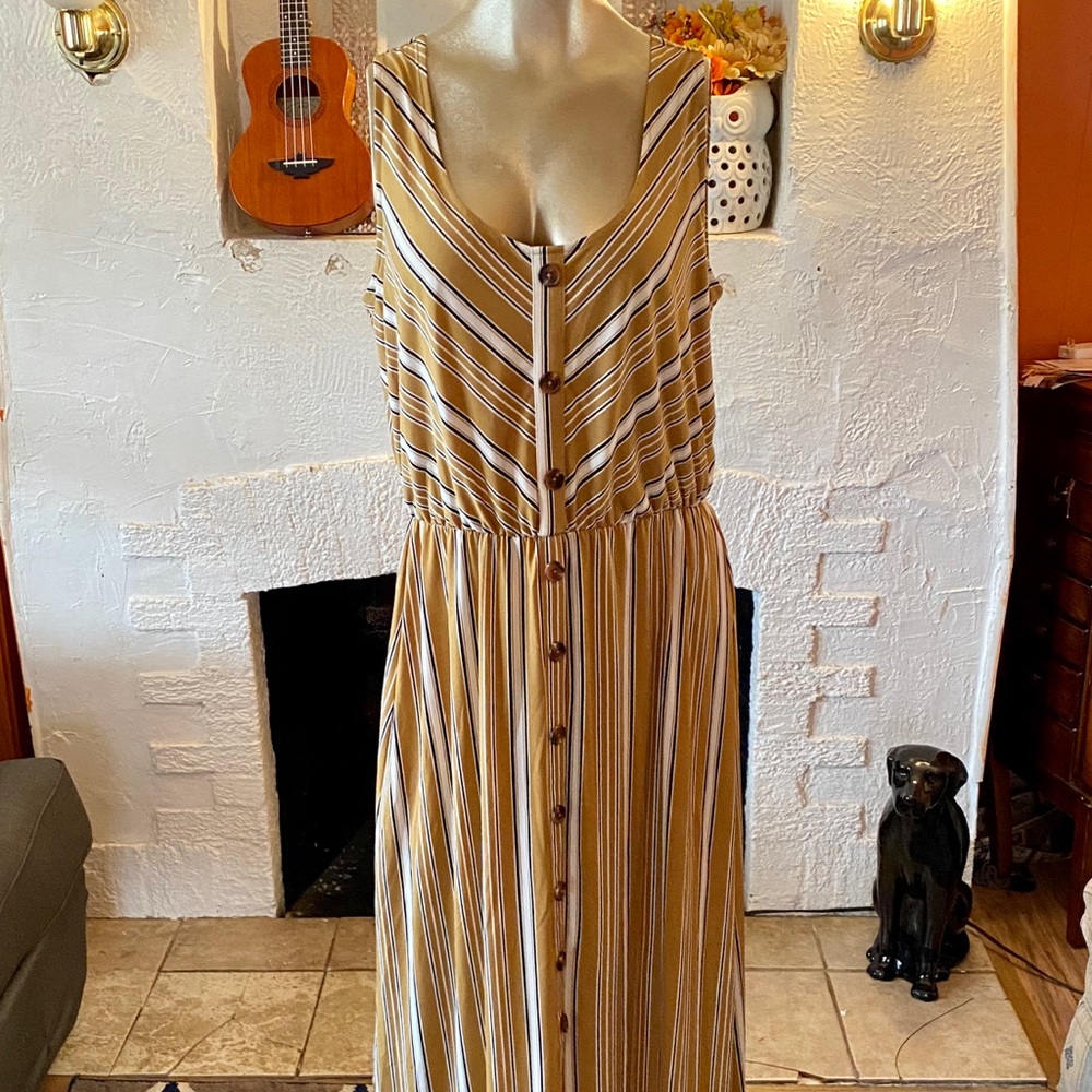 Maurices large  fall colored maxi dress